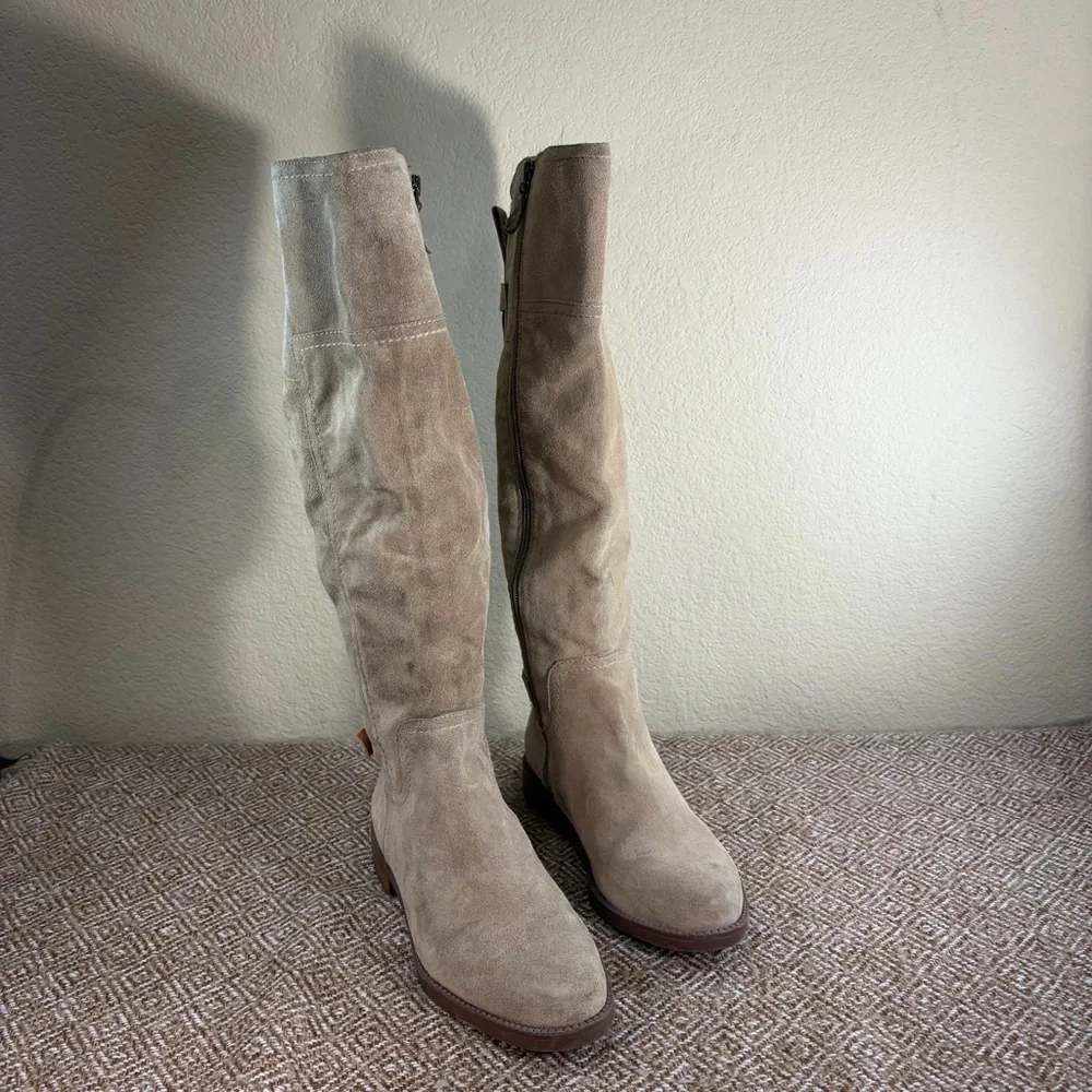 Sarto by Franco Sarto Coley Knee High Riding Boot Sz 7M Suede Leather Boho Party - Picture 2 of 11